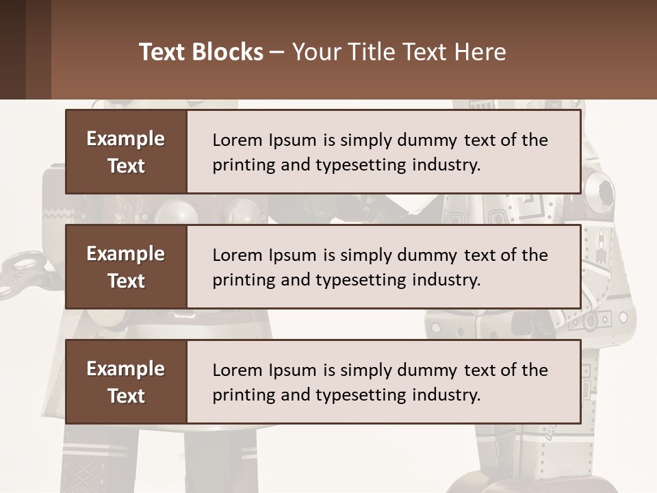 Marriage Metal Man PowerPoint Template
