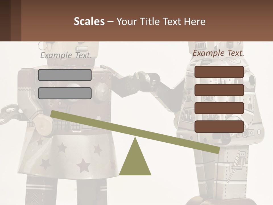 Marriage Metal Man PowerPoint Template