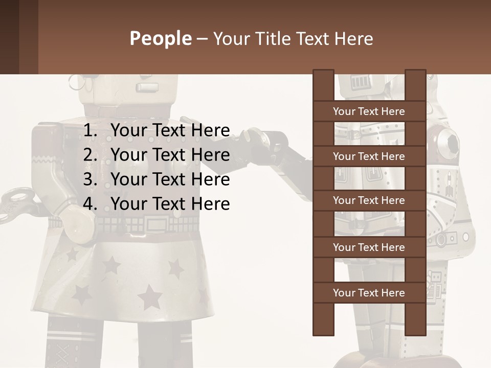 Marriage Metal Man PowerPoint Template