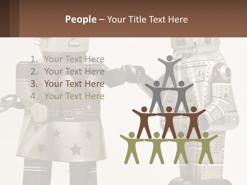 Marriage Metal Man PowerPoint Template