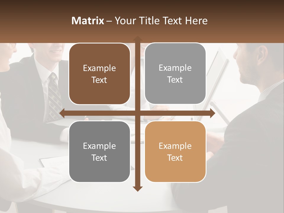 Woman Office Computer PowerPoint Template