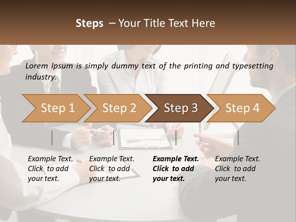 Woman Office Computer PowerPoint Template