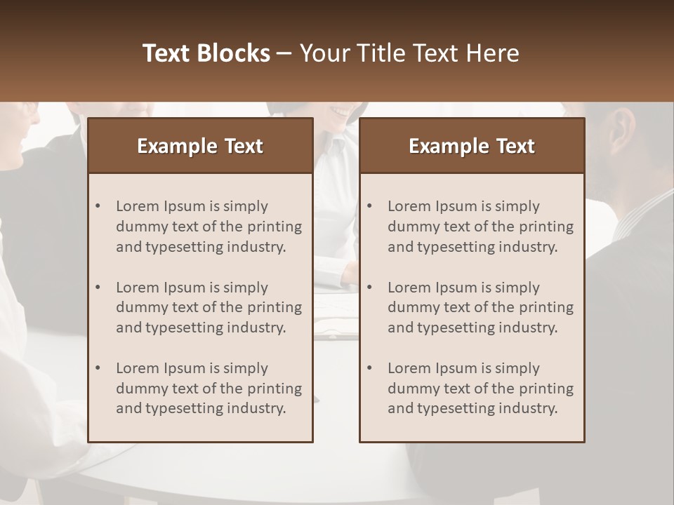 Woman Office Computer PowerPoint Template