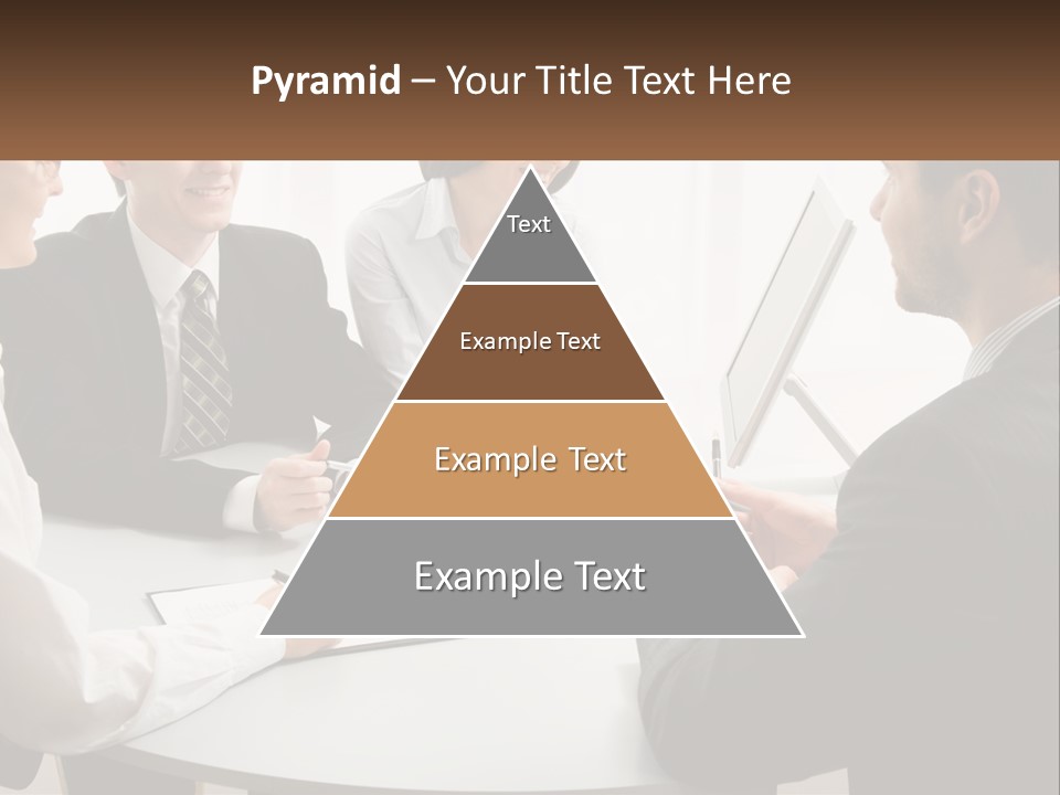 Woman Office Computer PowerPoint Template