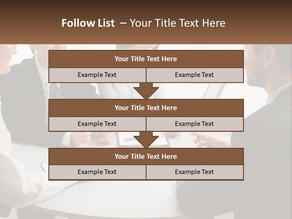 Woman Office Computer PowerPoint Template