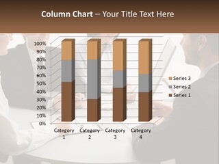 Woman Office Computer PowerPoint Template