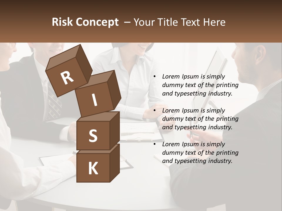 Woman Office Computer PowerPoint Template