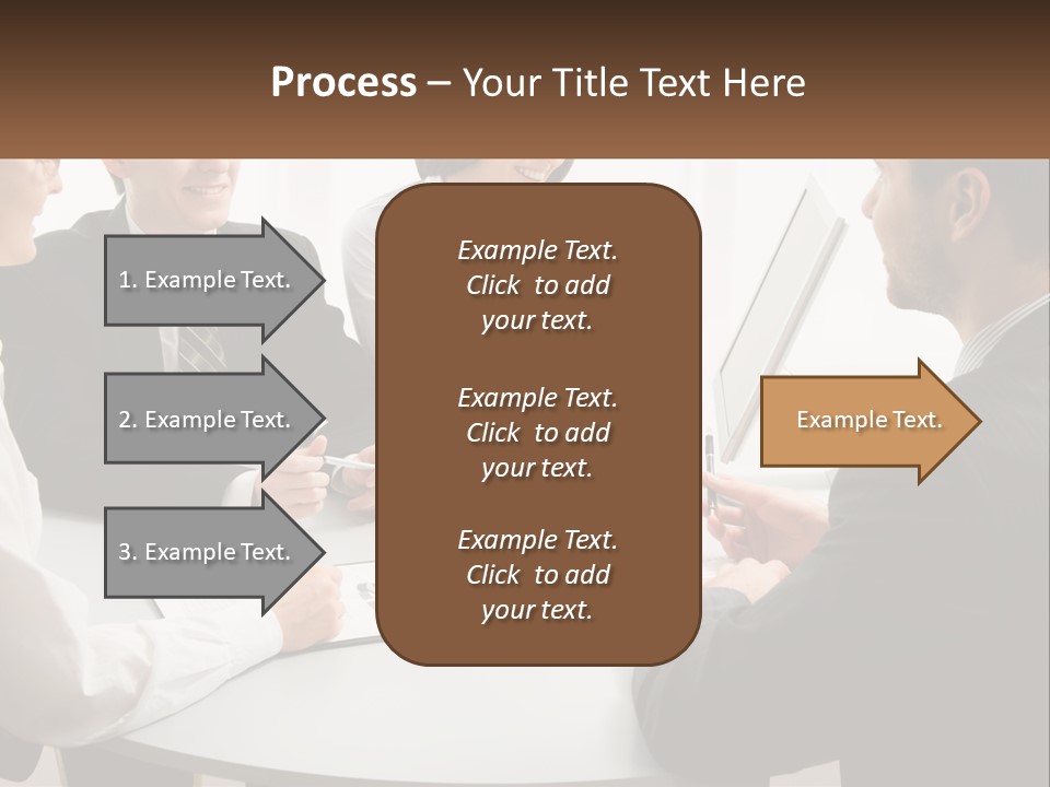 Woman Office Computer PowerPoint Template