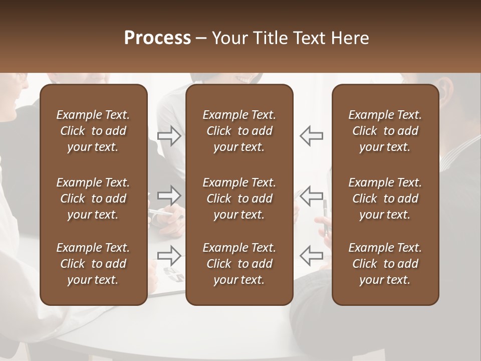 Woman Office Computer PowerPoint Template