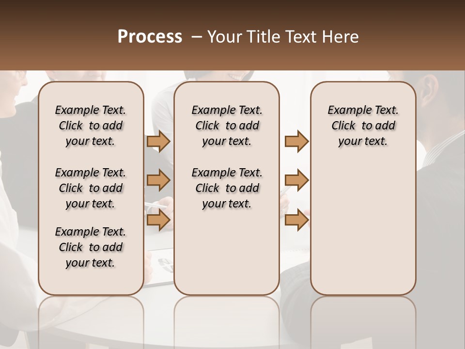 Woman Office Computer PowerPoint Template