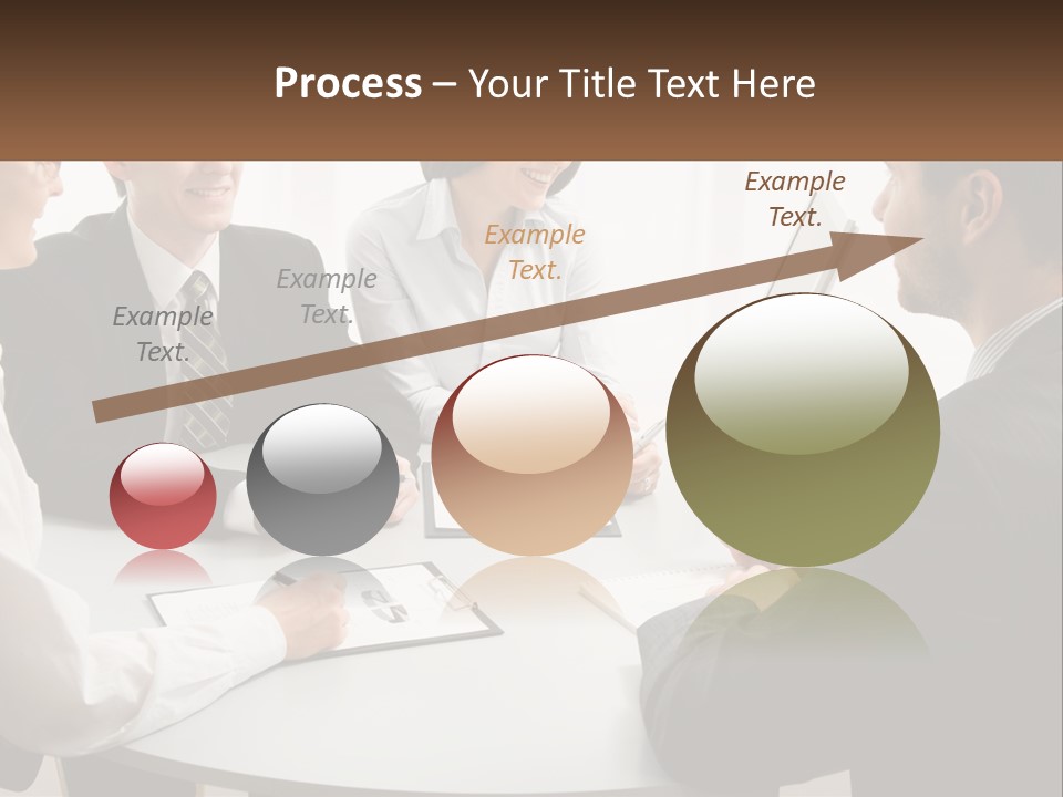 Woman Office Computer PowerPoint Template