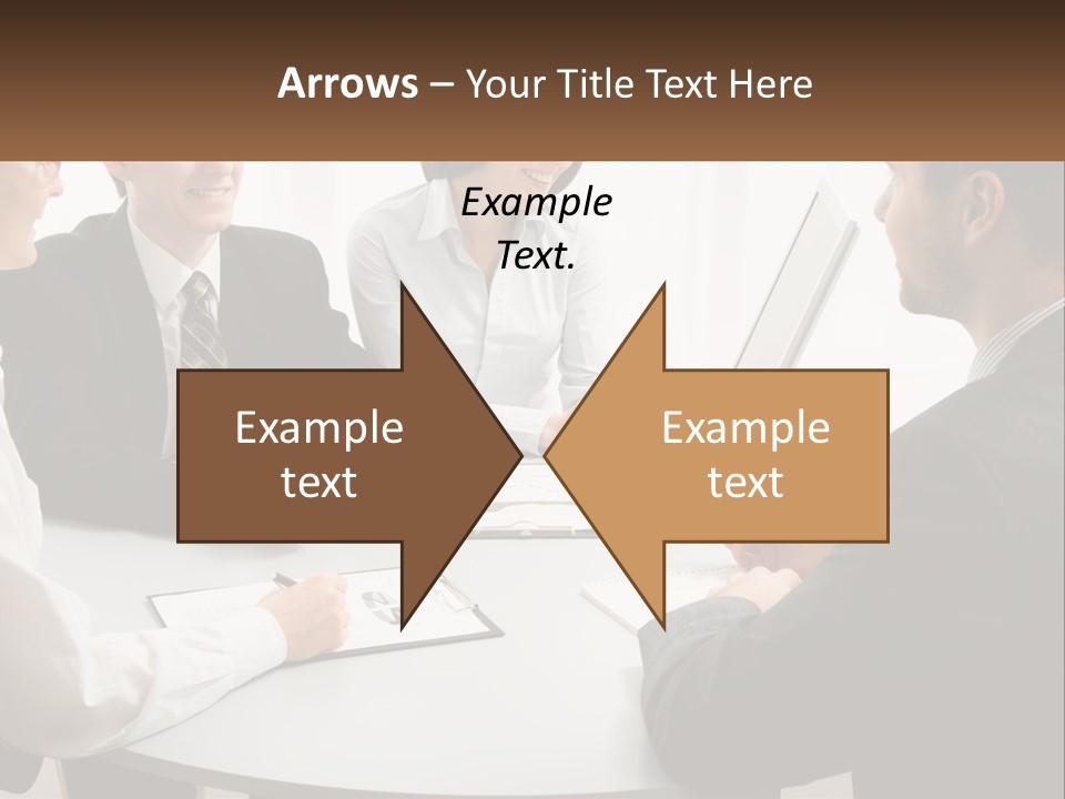 Woman Office Computer PowerPoint Template