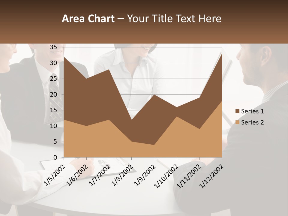 Woman Office Computer PowerPoint Template