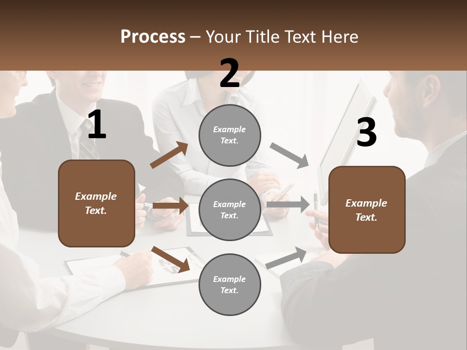 Woman Office Computer PowerPoint Template