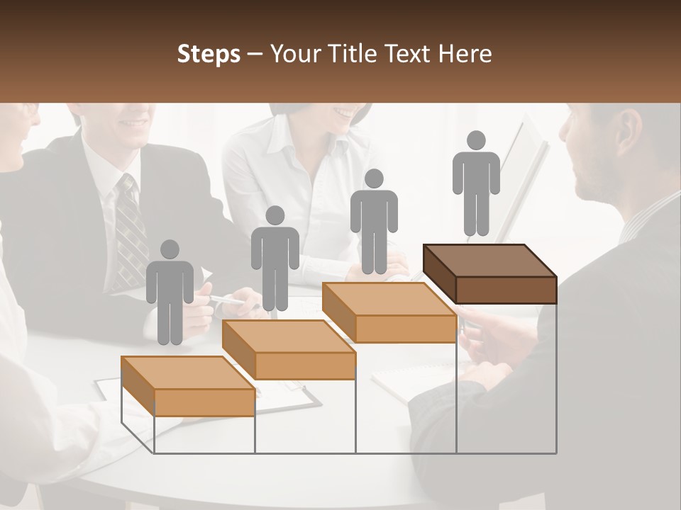 Woman Office Computer PowerPoint Template