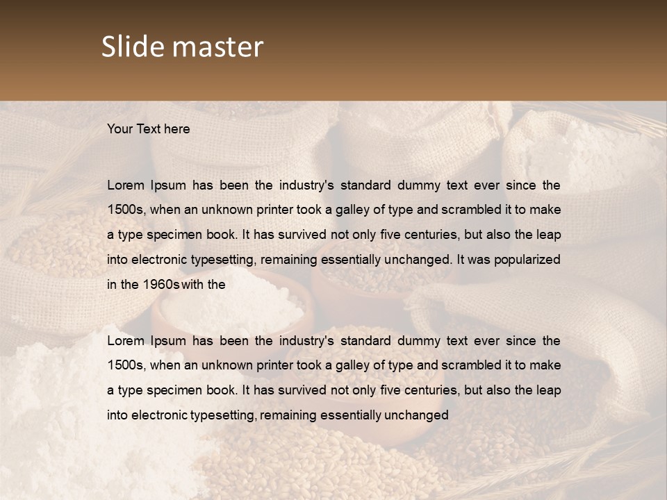 Yeast Seed Baguette PowerPoint Template