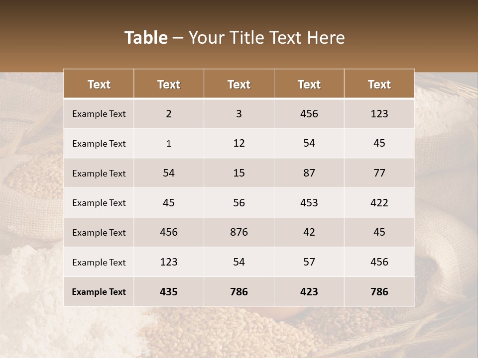 Yeast Seed Baguette PowerPoint Template
