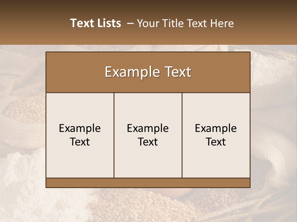 Yeast Seed Baguette PowerPoint Template
