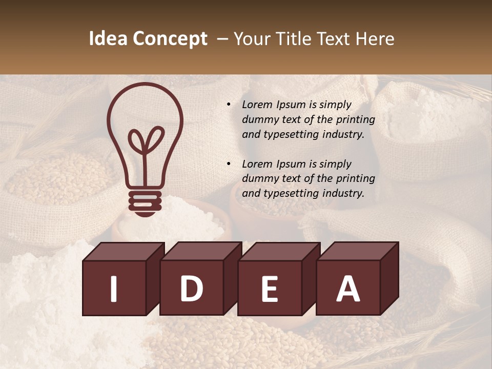 Yeast Seed Baguette PowerPoint Template