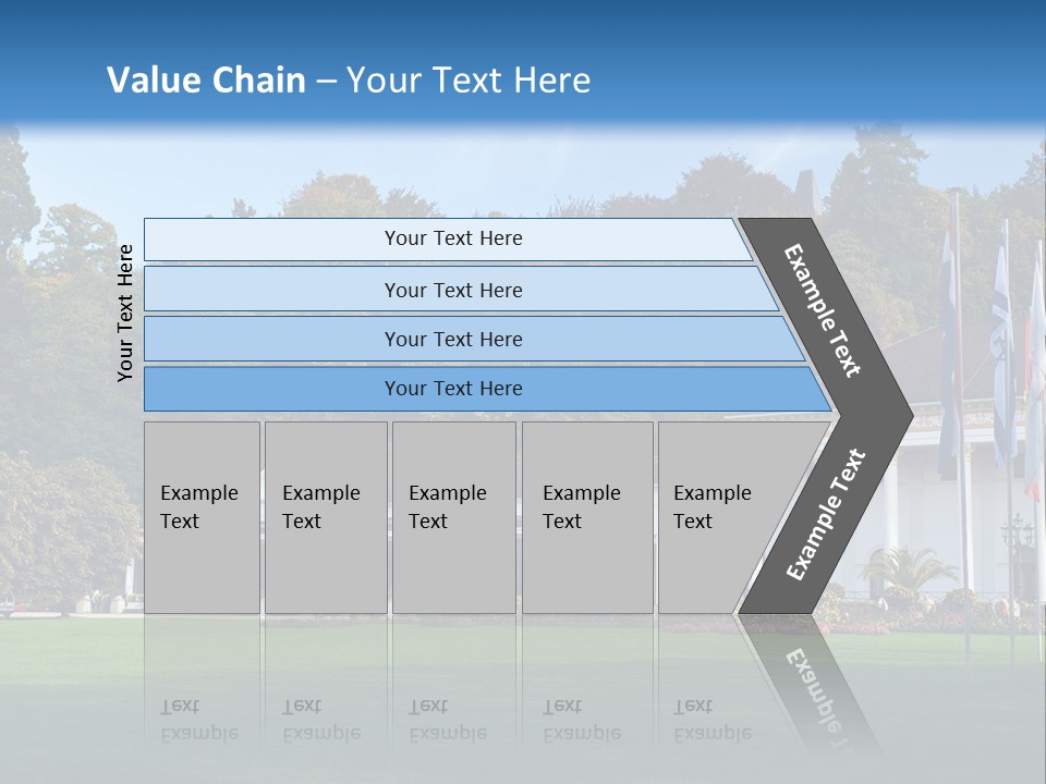 Illuminated Grass Night PowerPoint Template