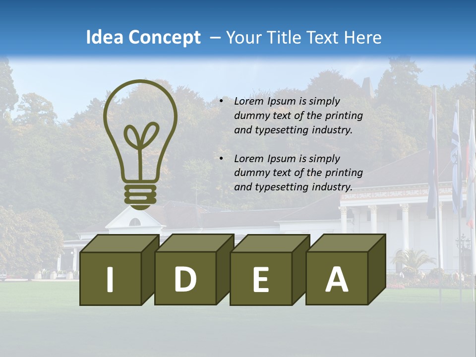 Illuminated Grass Night PowerPoint Template