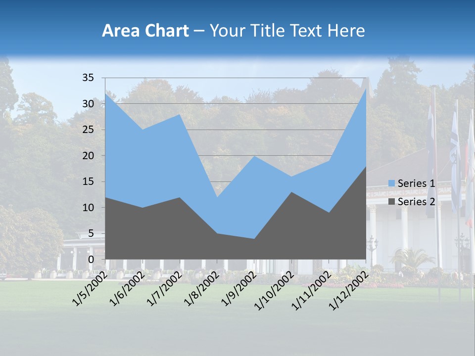 Illuminated Grass Night PowerPoint Template