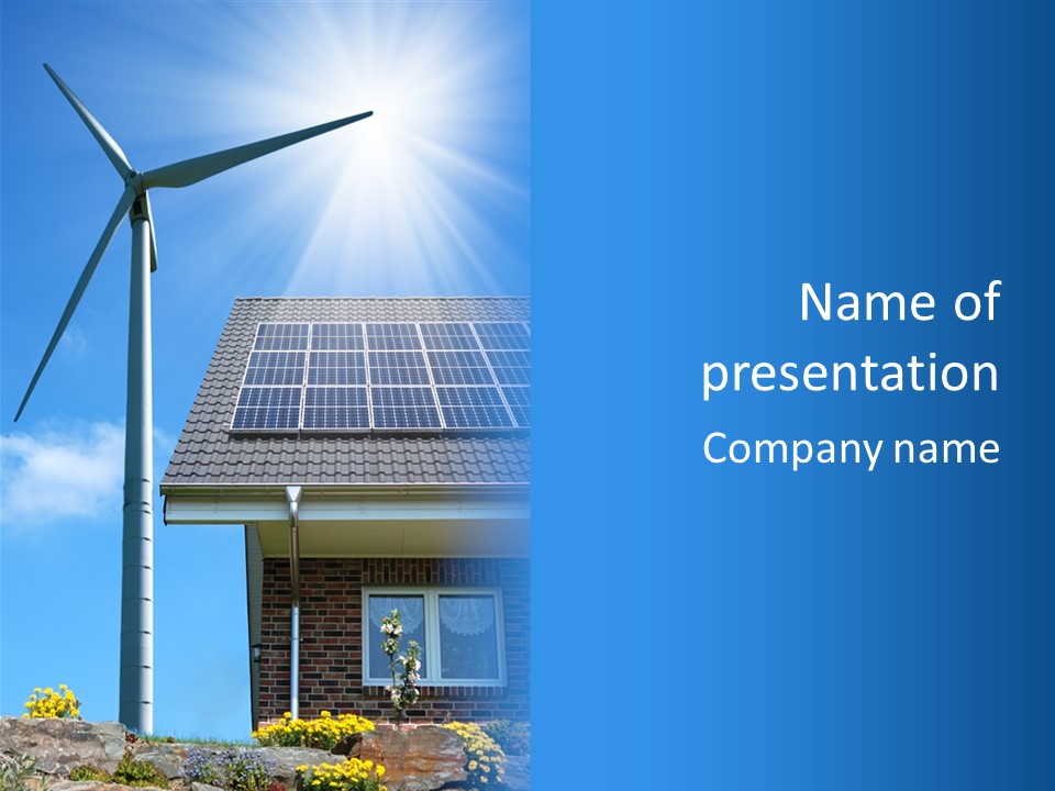 Renewable Nature Sky PowerPoint Template