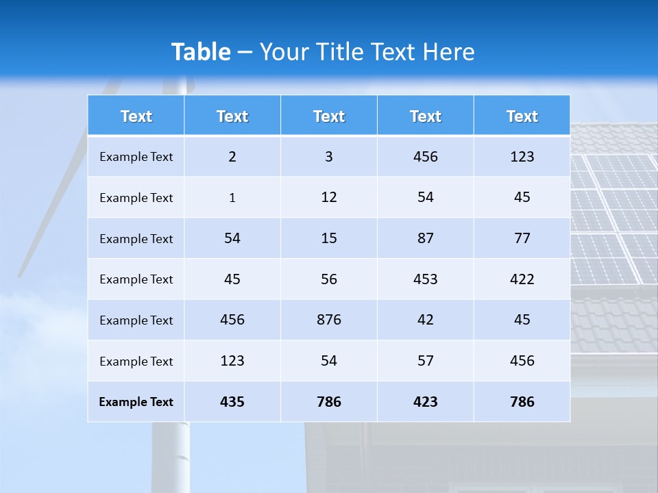 Renewable Nature Sky PowerPoint Template