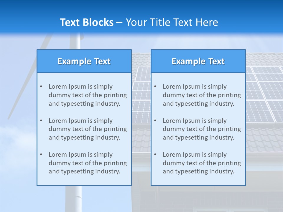 Renewable Nature Sky PowerPoint Template