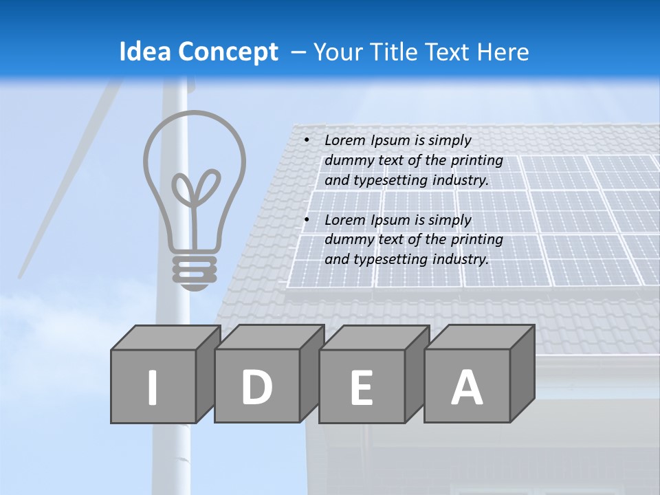 Renewable Nature Sky PowerPoint Template