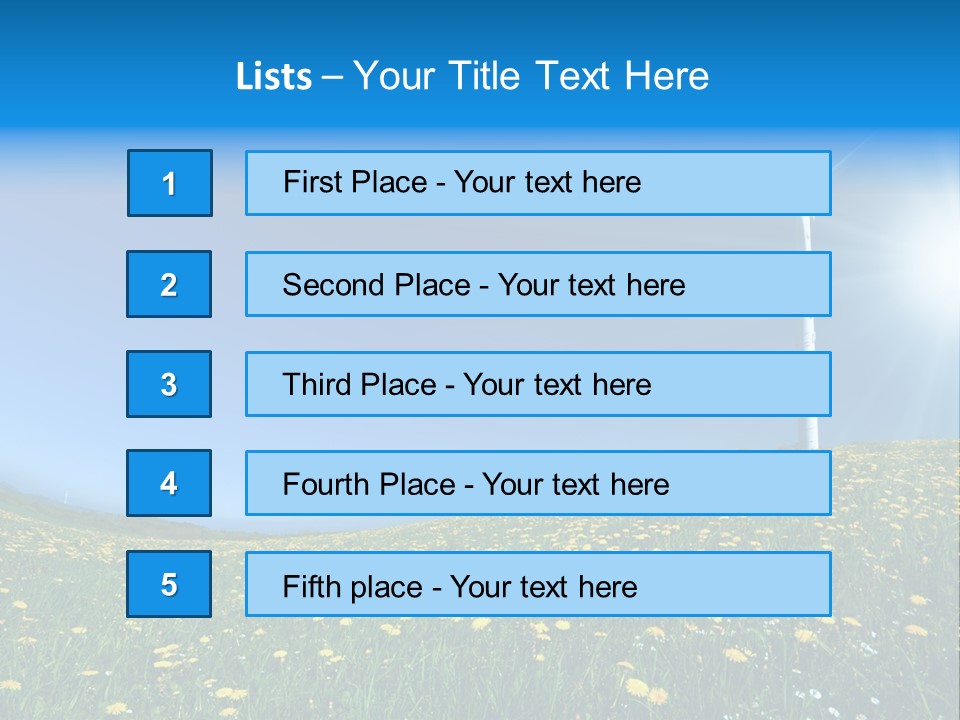 Environmental Object Color PowerPoint Template