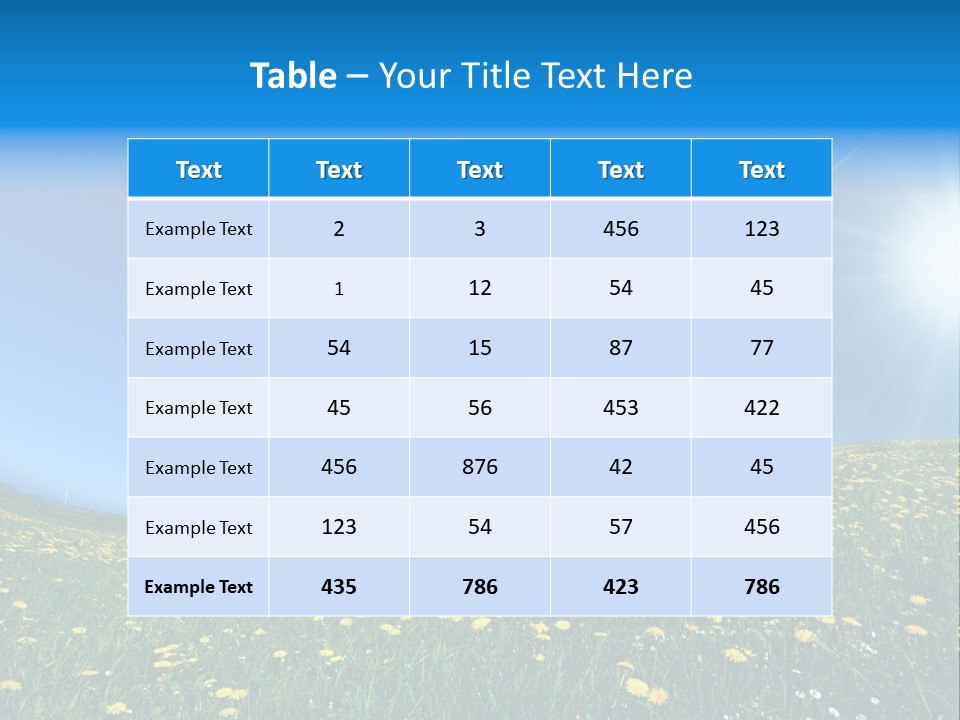 Environmental Object Color PowerPoint Template