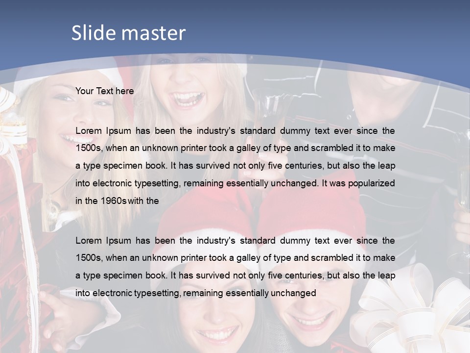 Group Fizz Glass PowerPoint Template