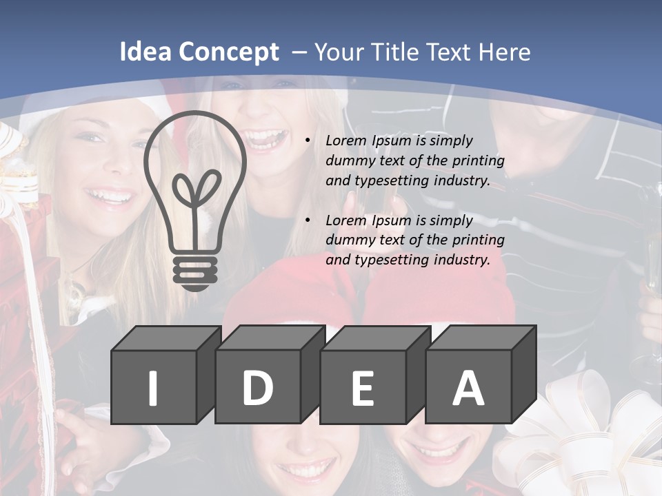 Group Fizz Glass PowerPoint Template