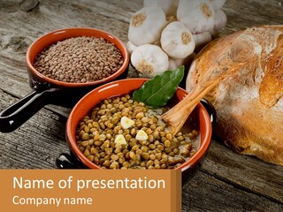 Background Green Barley PowerPoint Template