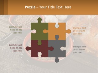 Background Green Barley PowerPoint Template