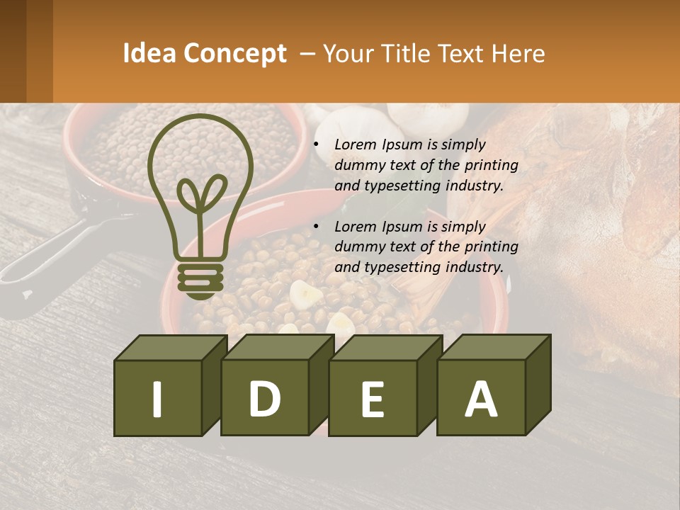 Background Green Barley PowerPoint Template