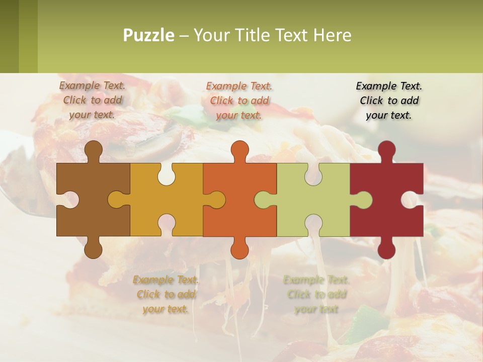 Lunch Tasty Junk PowerPoint Template