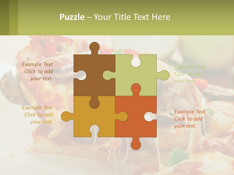 Lunch Tasty Junk PowerPoint Template