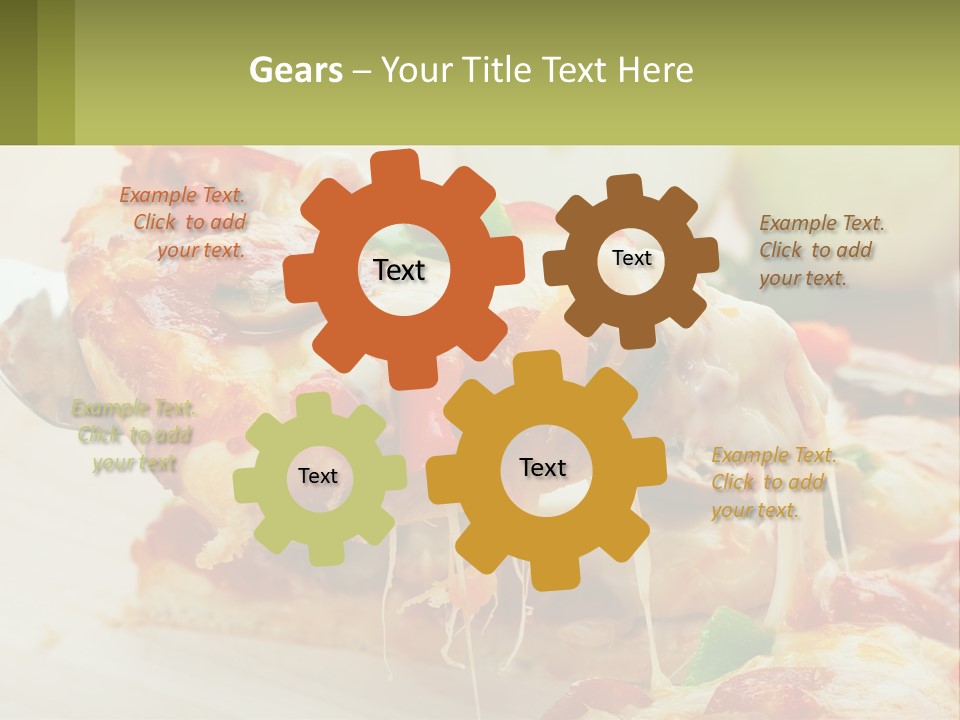 Lunch Tasty Junk PowerPoint Template