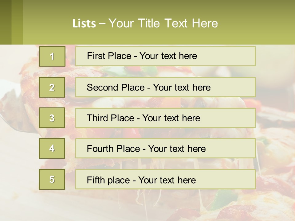 Lunch Tasty Junk PowerPoint Template
