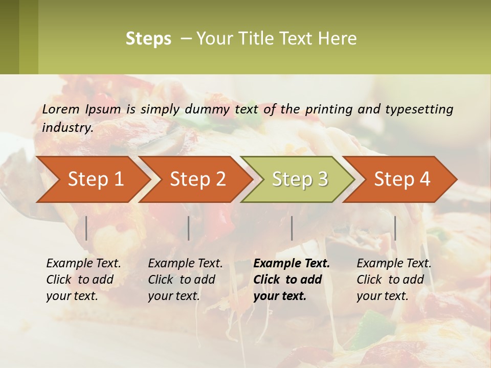 Lunch Tasty Junk PowerPoint Template