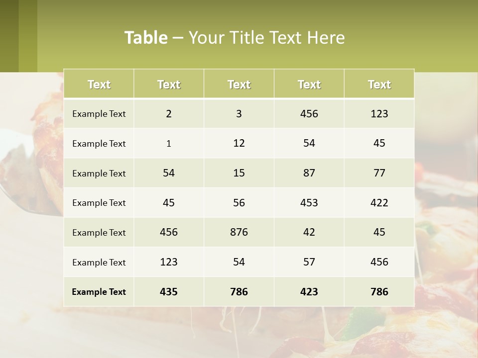 Lunch Tasty Junk PowerPoint Template