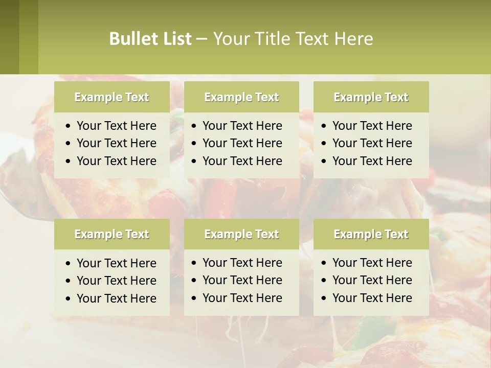 Lunch Tasty Junk PowerPoint Template