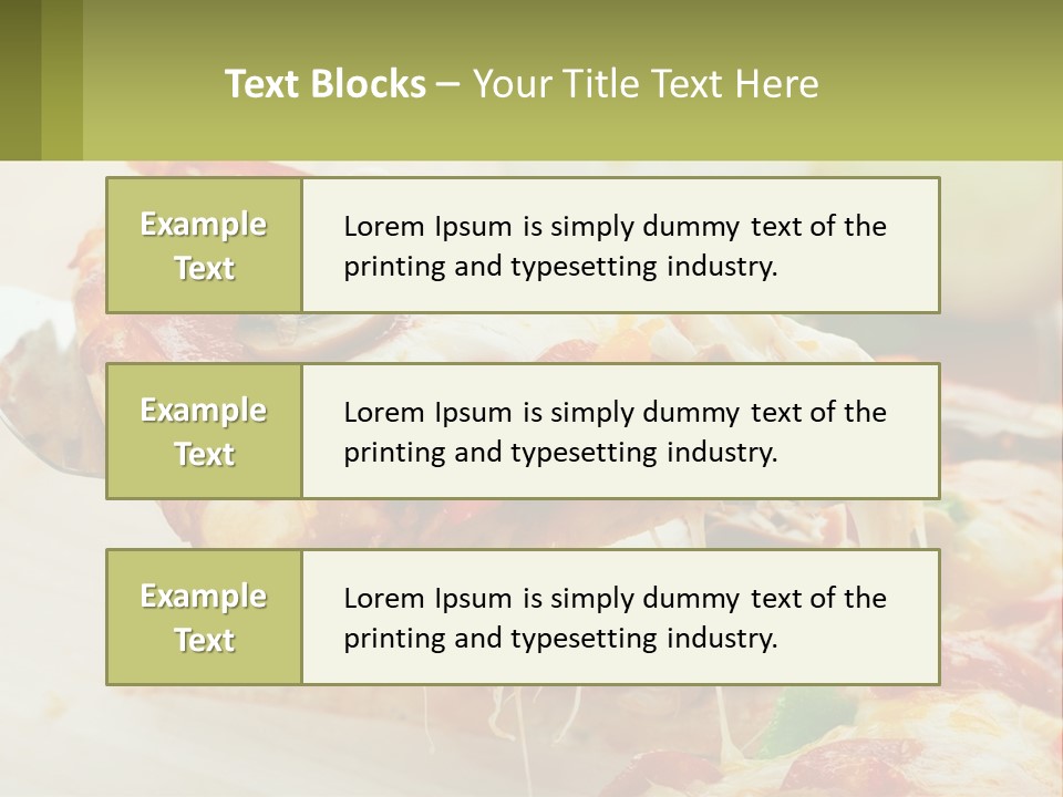 Lunch Tasty Junk PowerPoint Template