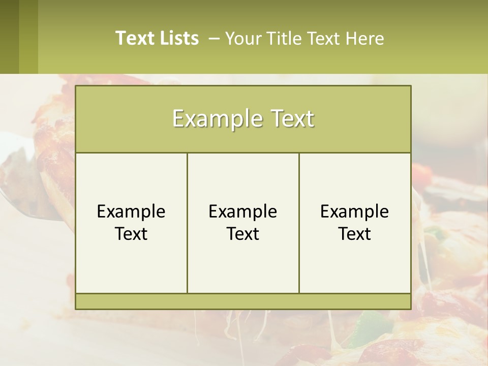 Lunch Tasty Junk PowerPoint Template
