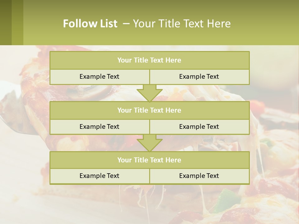 Lunch Tasty Junk PowerPoint Template