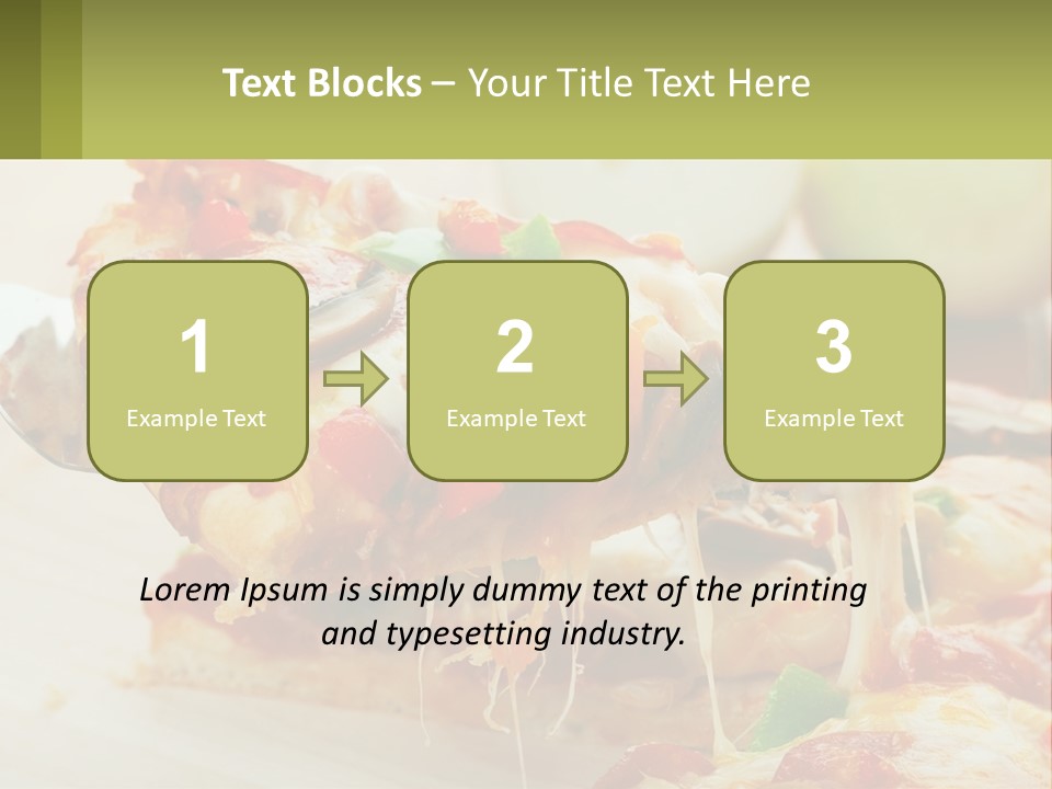 Lunch Tasty Junk PowerPoint Template