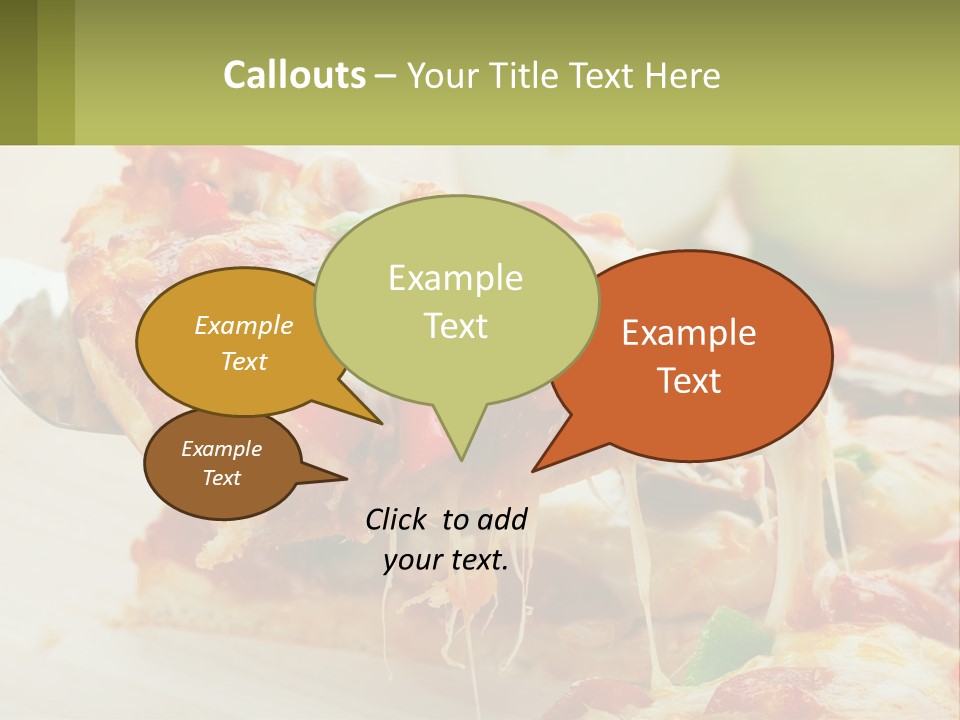 Lunch Tasty Junk PowerPoint Template