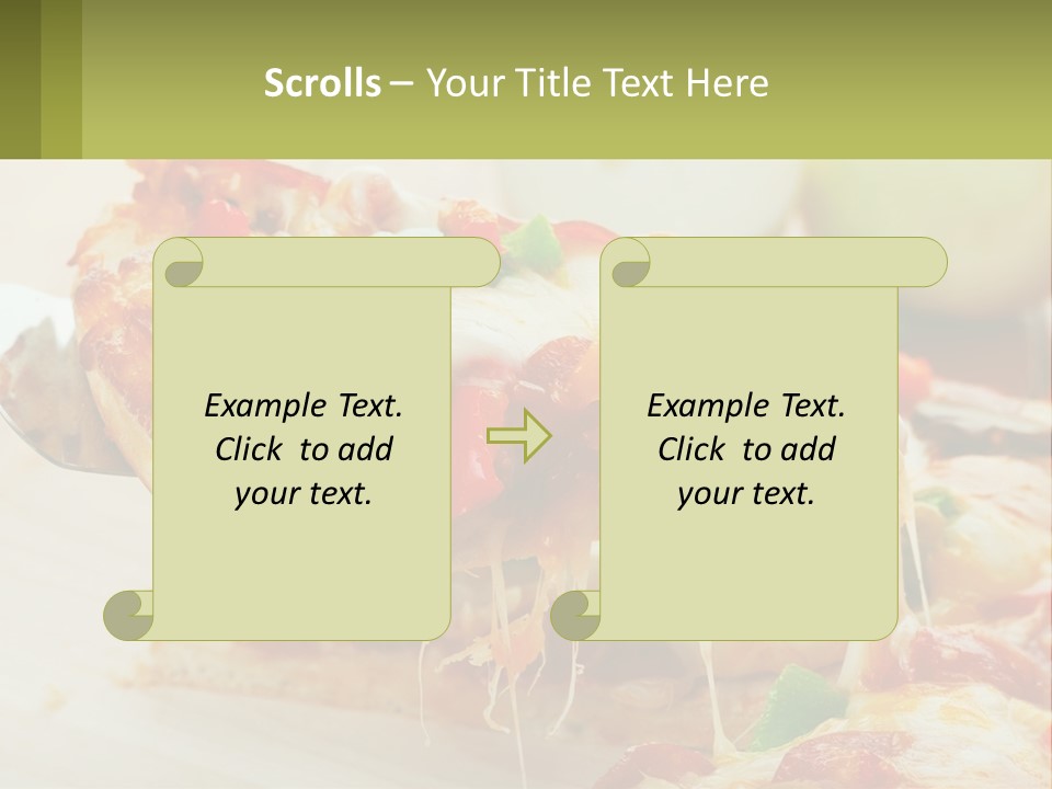 Lunch Tasty Junk PowerPoint Template